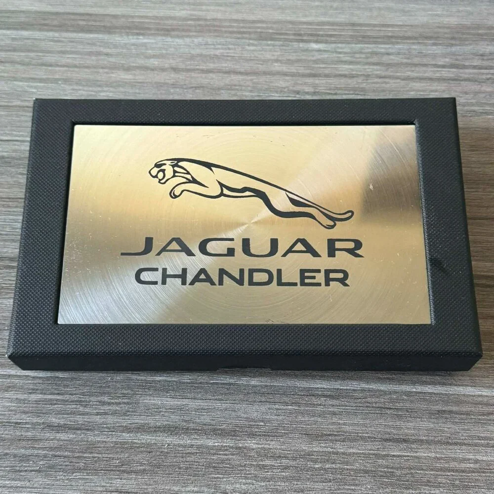 Land Rover Jaguar Chandler Arizona Two Leather Metal Key Chains and Pen Gift Set